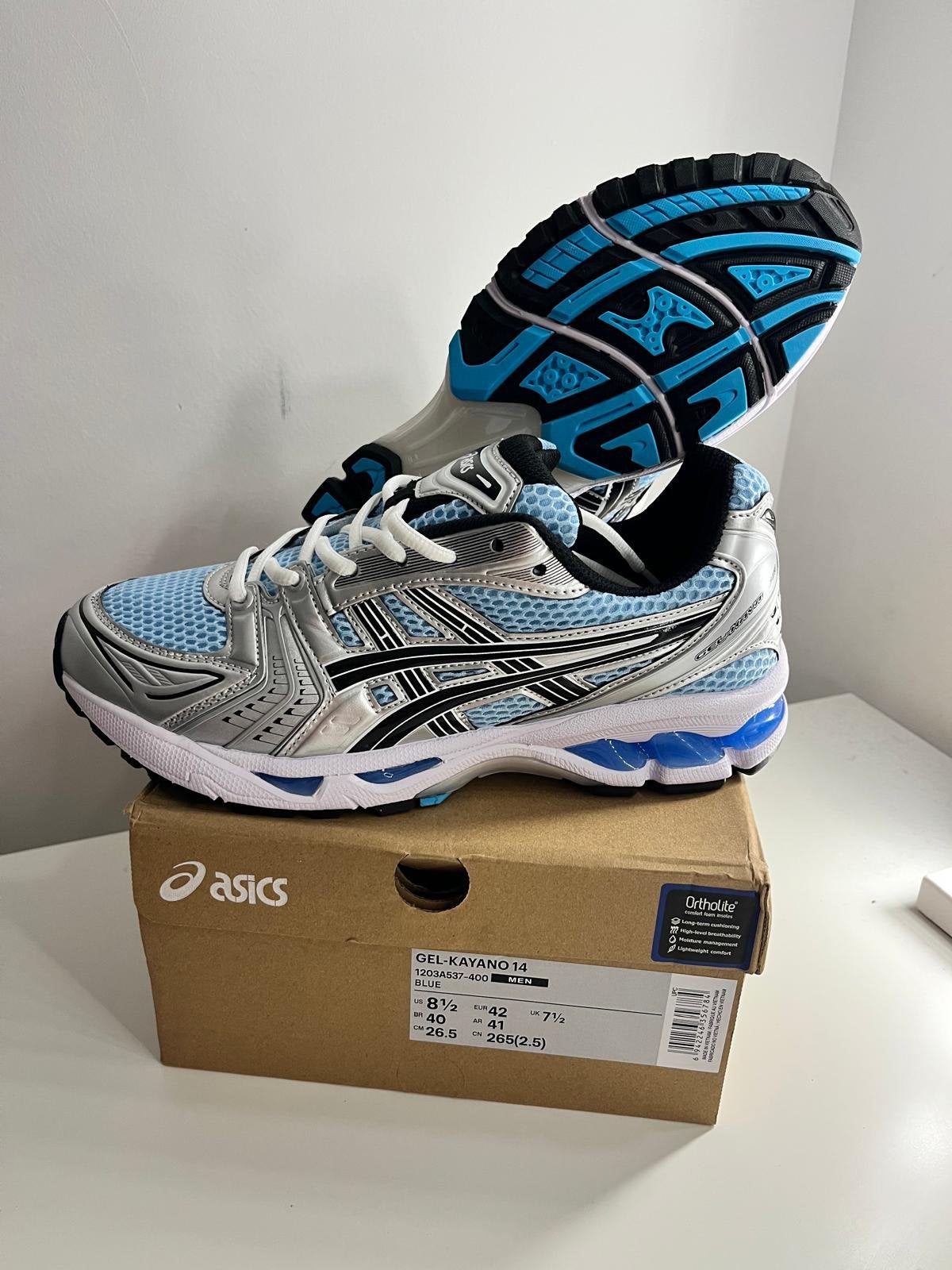 ASICS Gel-Kayano 14 Arctic Sky Pure Silver 42, Kleding | Heren, Schoenen, Blauw, Nieuw, Ophalen of Verzenden, Sneakers of Gympen