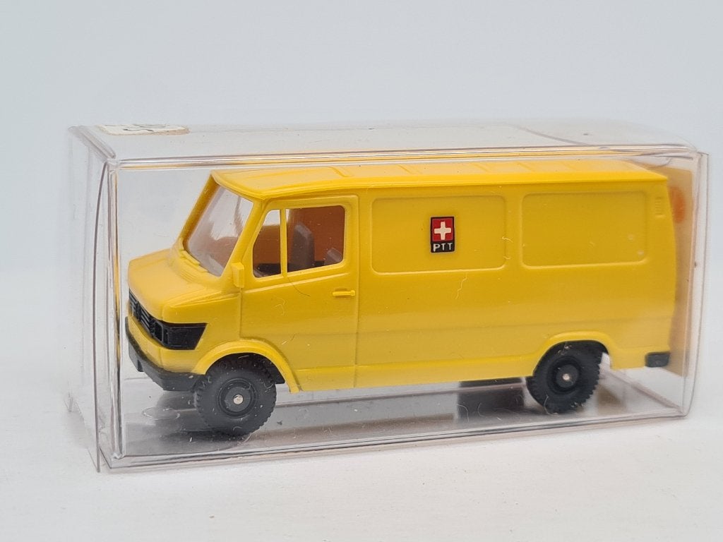 Mercedes Benz 207D Post Zwitserland - Wiking 1/87, Verzenden, Zo goed als nieuw, Auto, Wiking