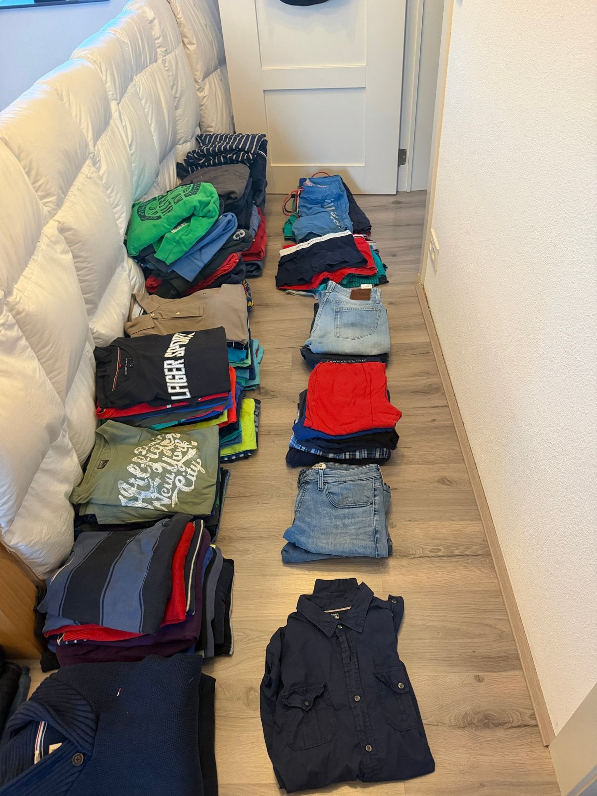 Grote kledingbundel  Tommy Hilfiger div, Ophalen, Gedragen, Maat 48/50 (M)