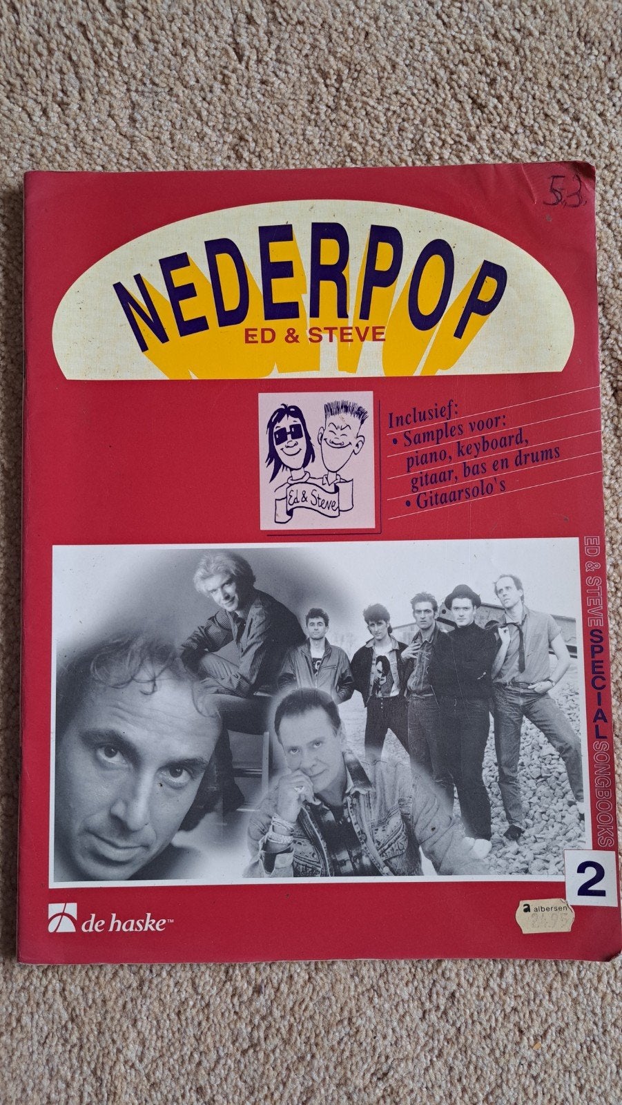 Muziekboek Nederpop 2 - Ed & Steve, Muziek en Instrumenten, Bladmuziek, Gebruikt, Gitaar, Ophalen of Verzenden, Artiest of Componist