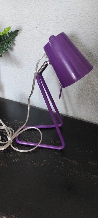 Retro bureaulamp Leitmotiv paars, Bureaulamp, Gebruikt, Overige merken, Met schakelaar