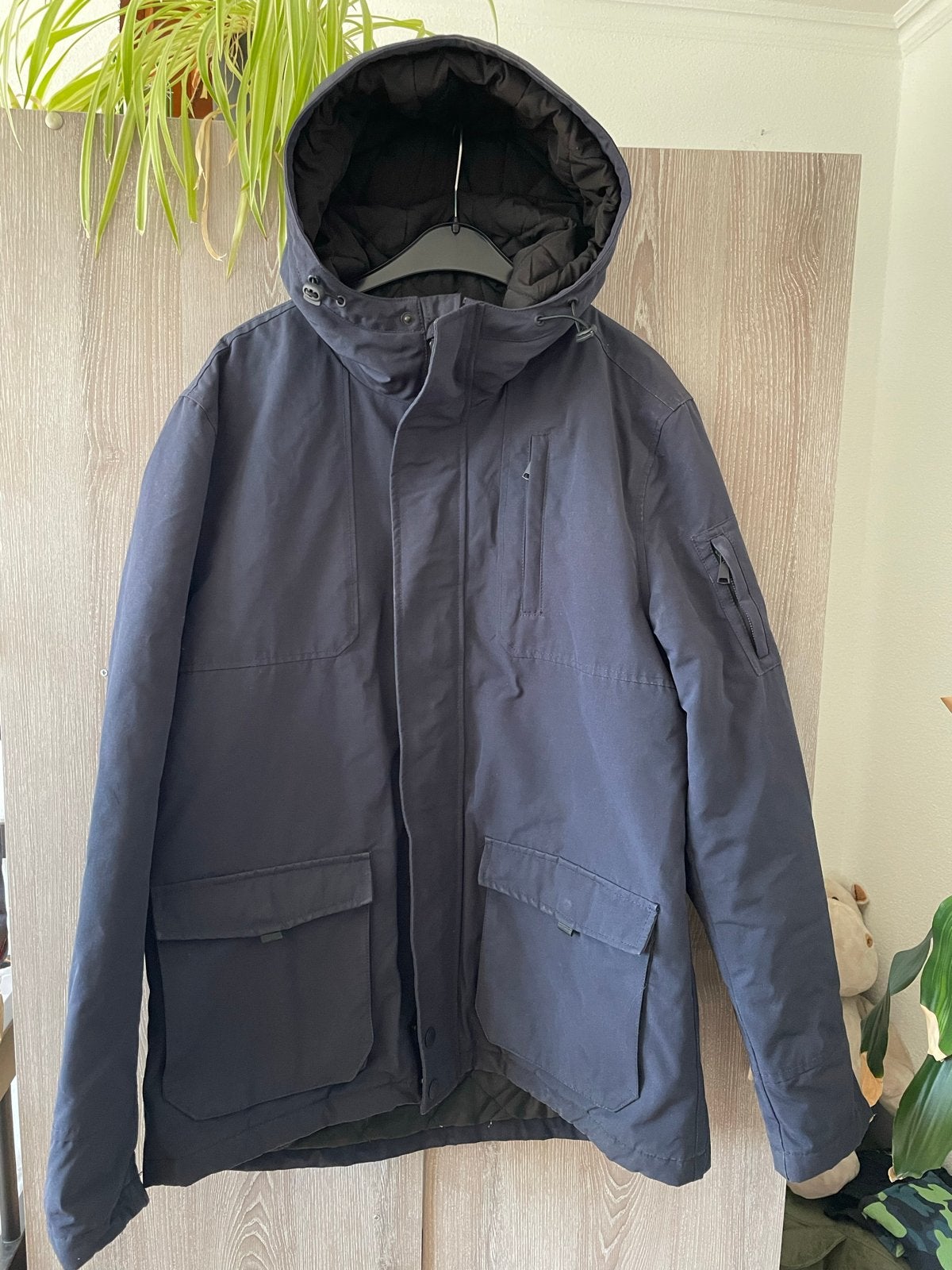 Heren winterjas REFILL XL - Donkerblauw, Ophalen of Verzenden, Zo goed als nieuw, Maat 56/58 (XL), Blauw