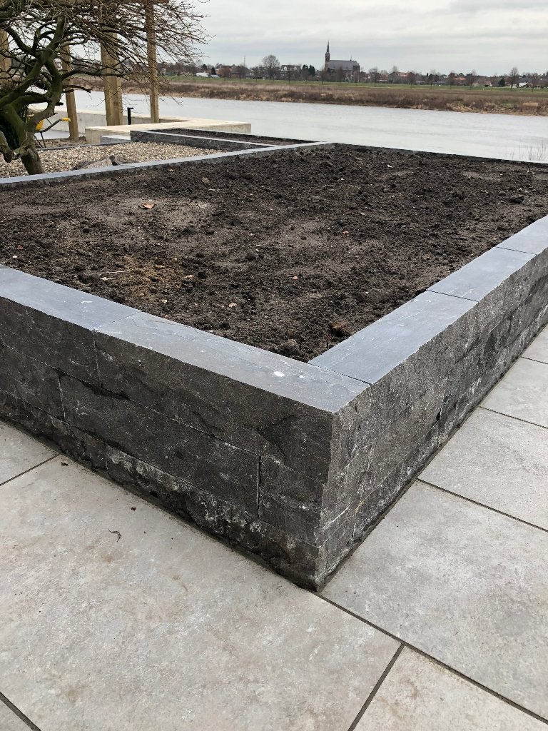 borderstenen stapelblokken natuursteen 12x12x50 actie, Tuin en Terras, Bielzen en Borders, Biels, Nieuw, Ophalen of Verzenden