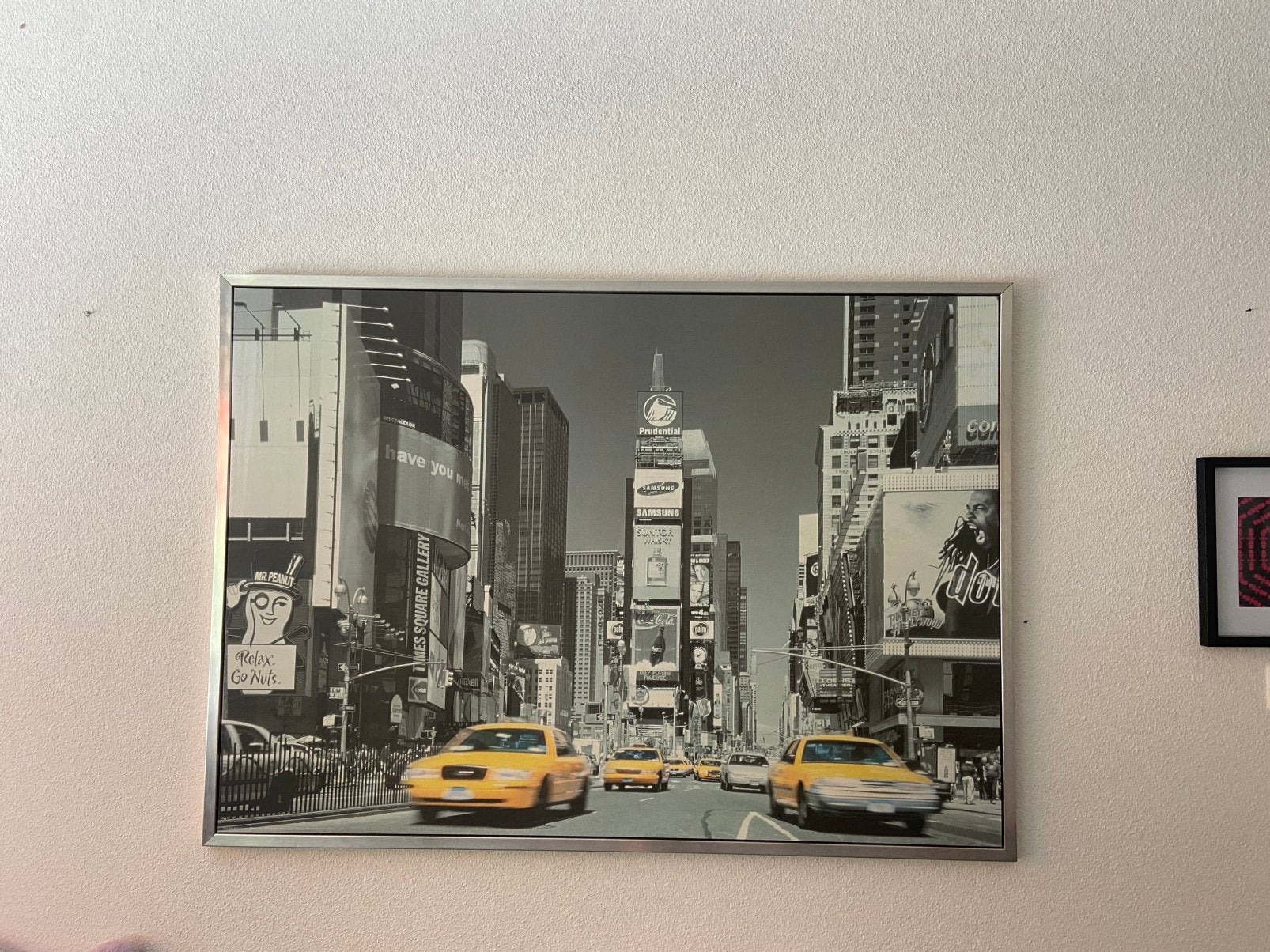 Ney York op canvas met lijst, Antiek en Kunst, Kunst | Schilderijen | Abstract, Ophalen