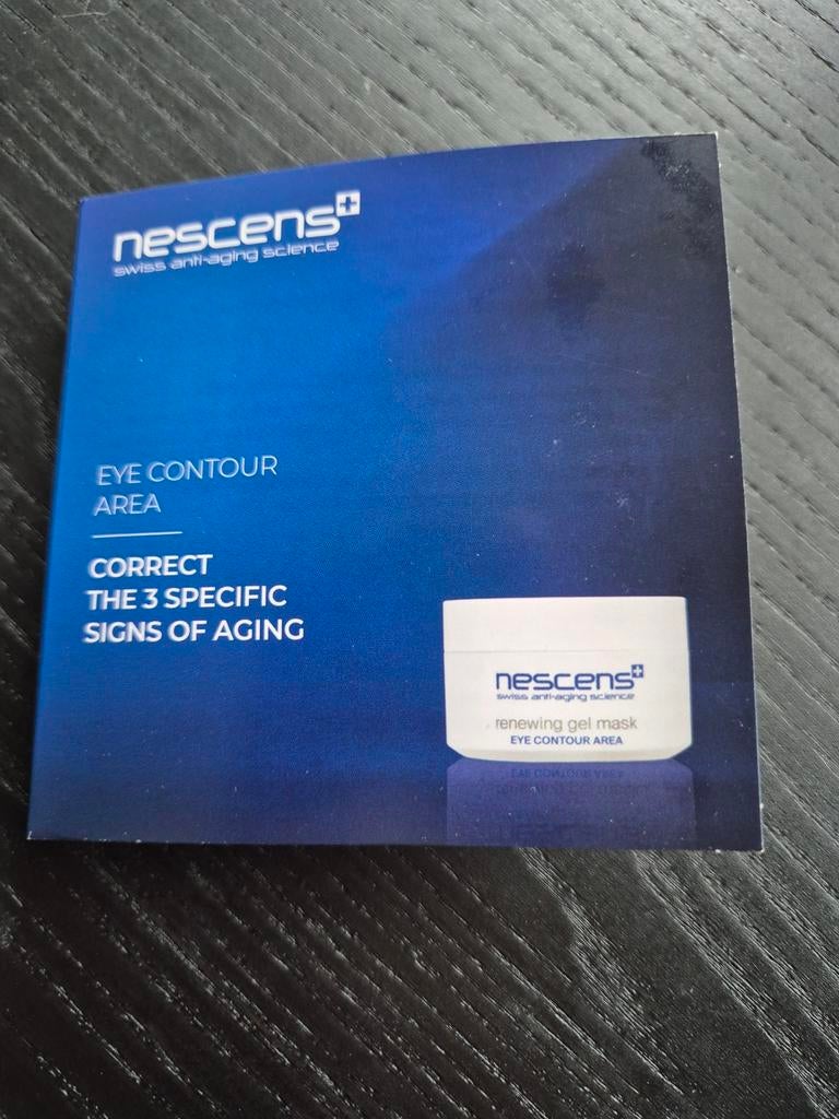 NESCENS OOGMASKER eye contour area sample proefje NIEUW, Sieraden, Tassen en Uiterlijk, Uiterlijk | Gezichtsverzorging, Nieuw