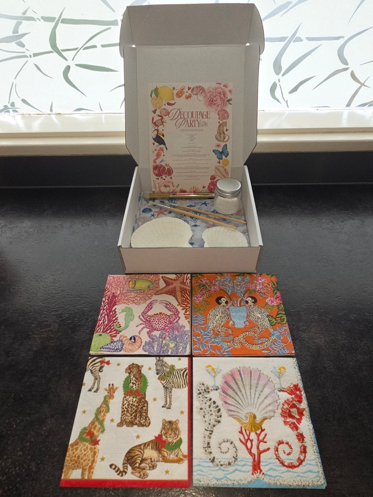 Decoupage DIY pakket - Diverse servetten, Ophalen of Verzenden, Nieuw, Knutselwerk