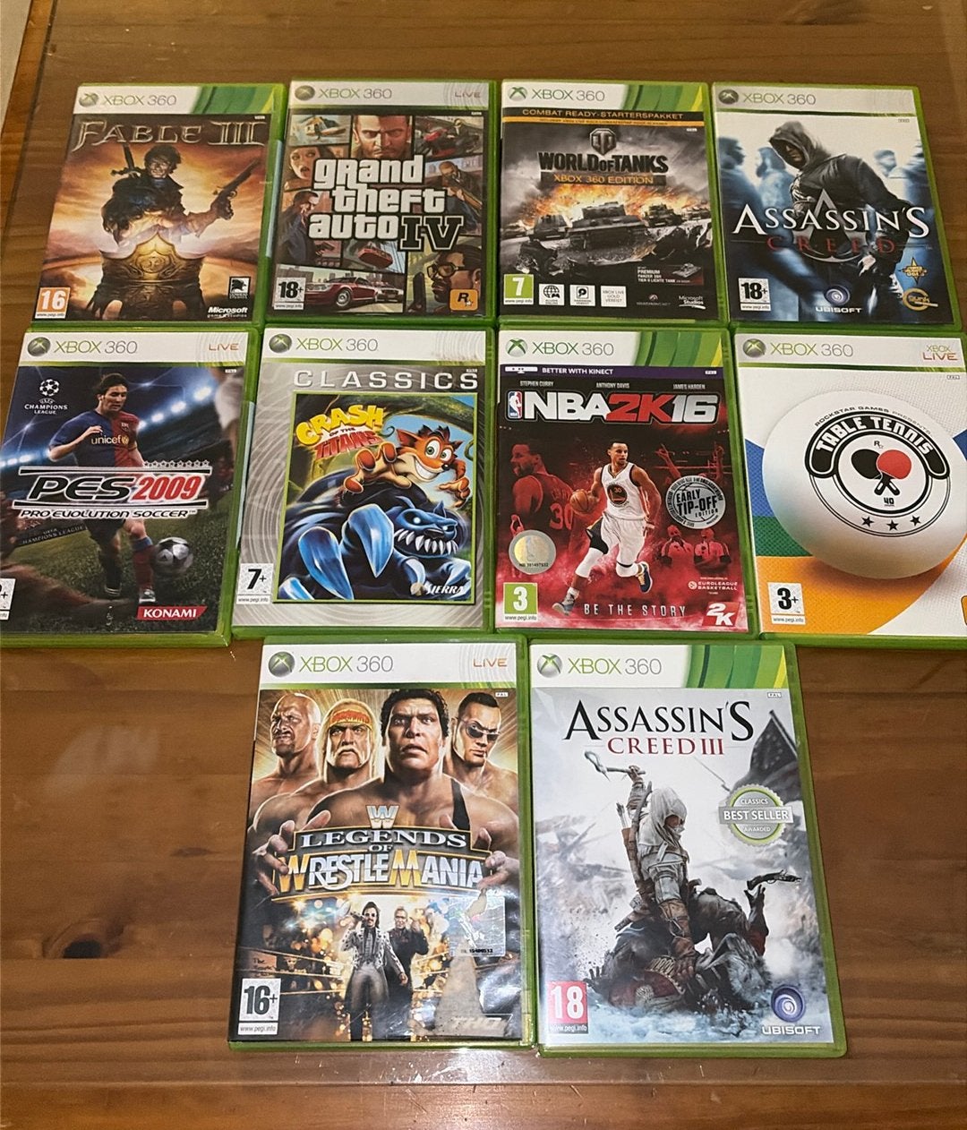 10 xbox 360 spellen, Spelcomputers en Games, Games | Xbox 360, 1 speler, Ophalen of Verzenden, Zo goed als nieuw, Vanaf 3 jaar