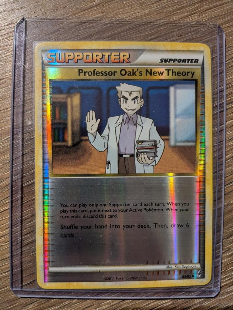 Professor Oak's New Theorie uit Call of Legends 83/95 Foil, Ophalen of Verzenden, Zo goed als nieuw, Losse kaart, Foil