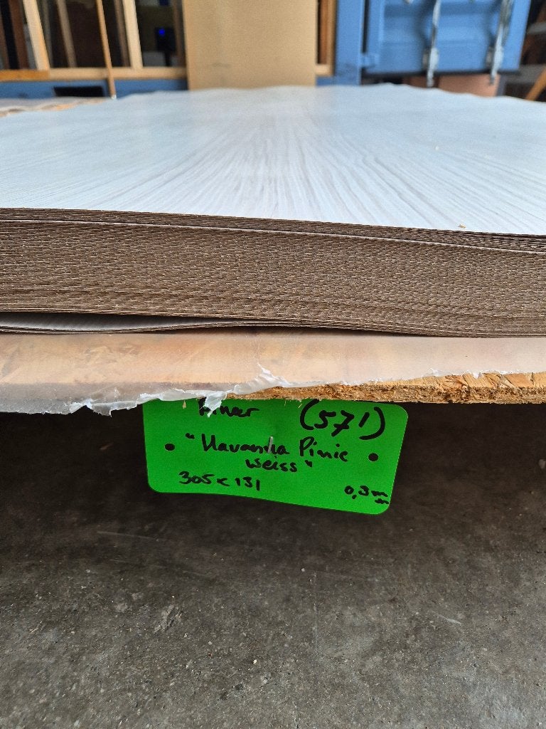 HPL fineer platen "Havanna Pinie Weiss" 305x131cm ( 571 ), Ophalen, HPL, Gebruikt, Nb