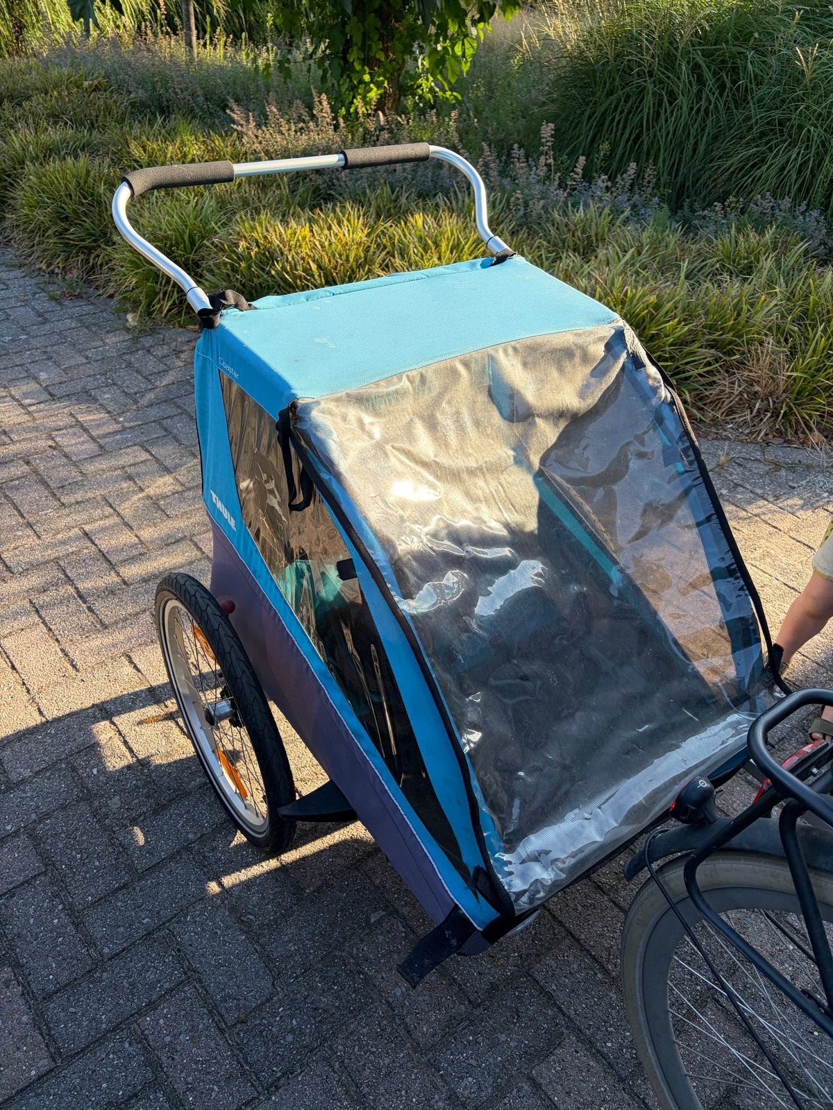 Thule Coaster fietskar, Ophalen, Gebruikt, Opvouwbaar, Kinderkar
