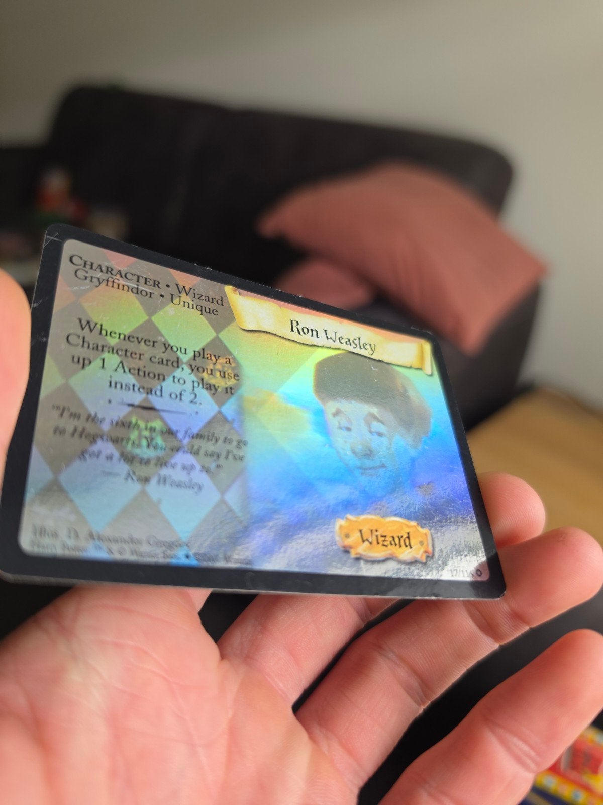 Harry Potter trading card game kaarten incl. zeldzame Ron, Ophalen of Verzenden, Meerdere kaarten, Foil