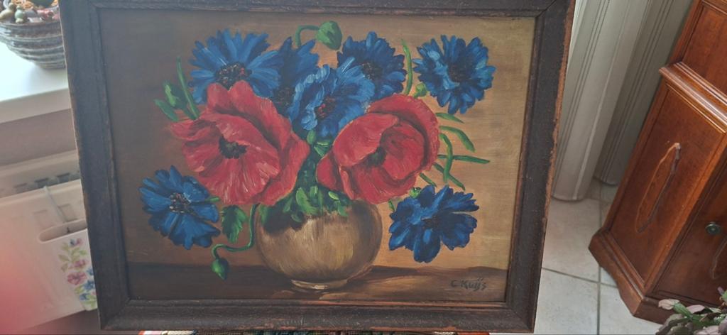 Oud Schilderij 45 x 35, Ophalen of Verzenden
