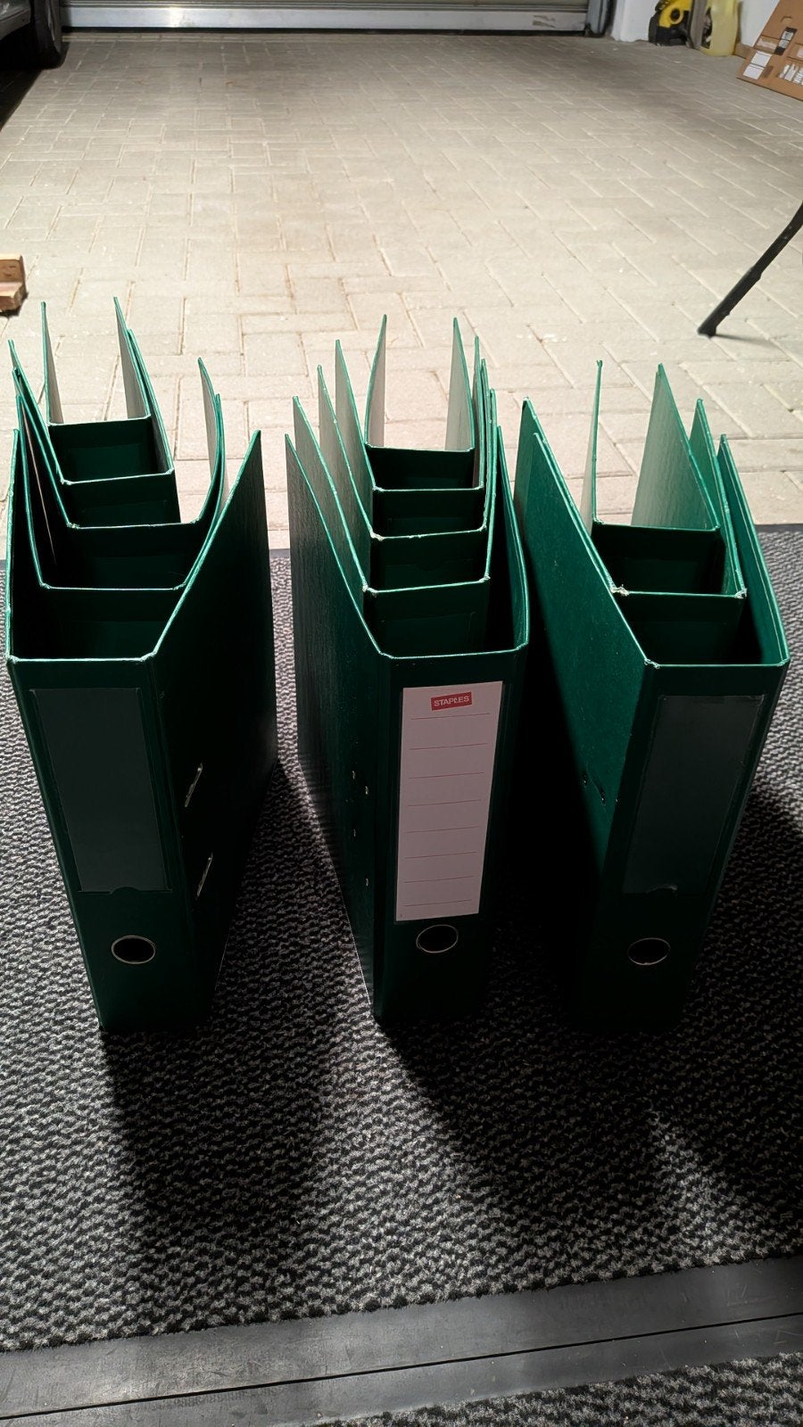 Set van 15 groene Staples A4 ordners / mappen – Nette staat!, Ophalen of Verzenden, Gebruikt