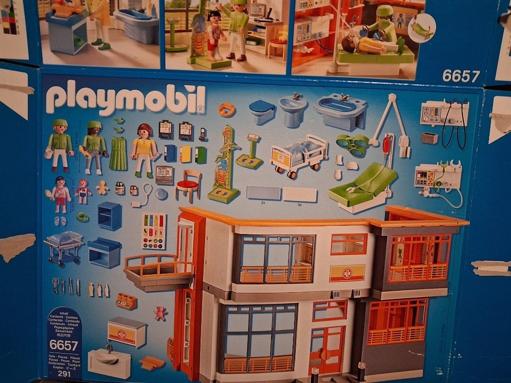 playmobil 6657 kinderziekenhuis compleet, Gebouw, Complete set, Ophalen of Verzenden, Zo goed als nieuw