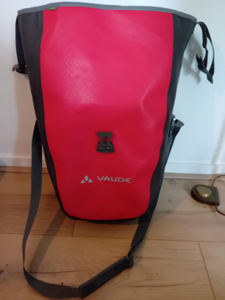 Vaude Aqua Back Plus fietstas - Rood/Grijs, Ophalen of Verzenden, Gebruikt, Vaude