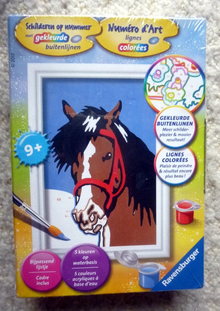 Schilderpakket paard - ravensburger - 9+ nieuw in seal, Ophalen of Verzenden, Nieuw, Schilderen op nummer