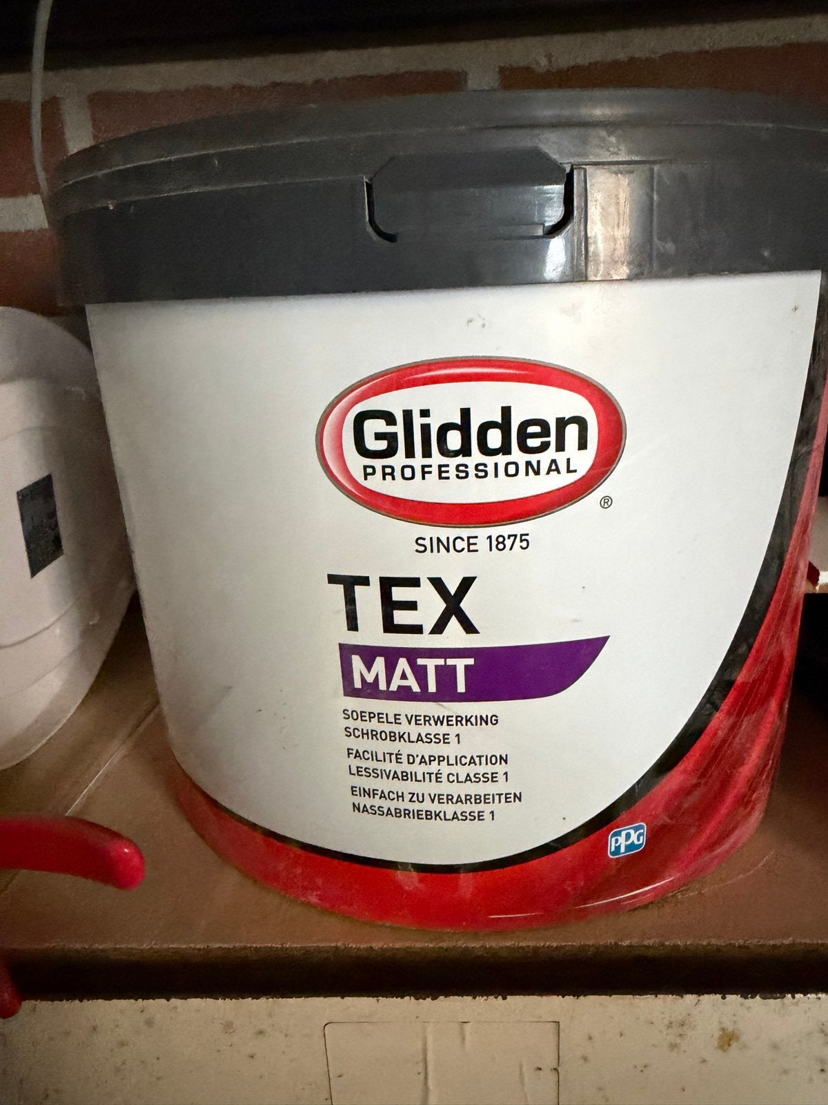 Glidden Professional TEX MATT Verf - Wit, 10 liter, Ophalen, Wit, Nieuw, Verf