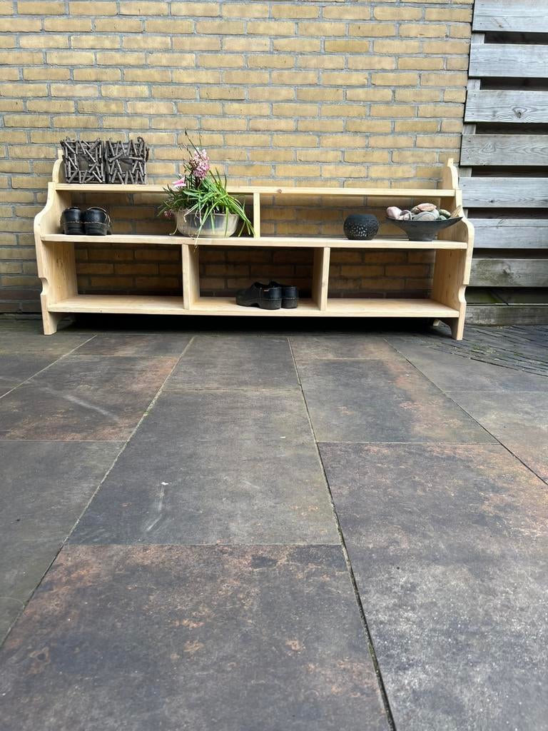 Klompenbankje van kaasplanken, Tuin en Terras, Ophalen, Nieuw