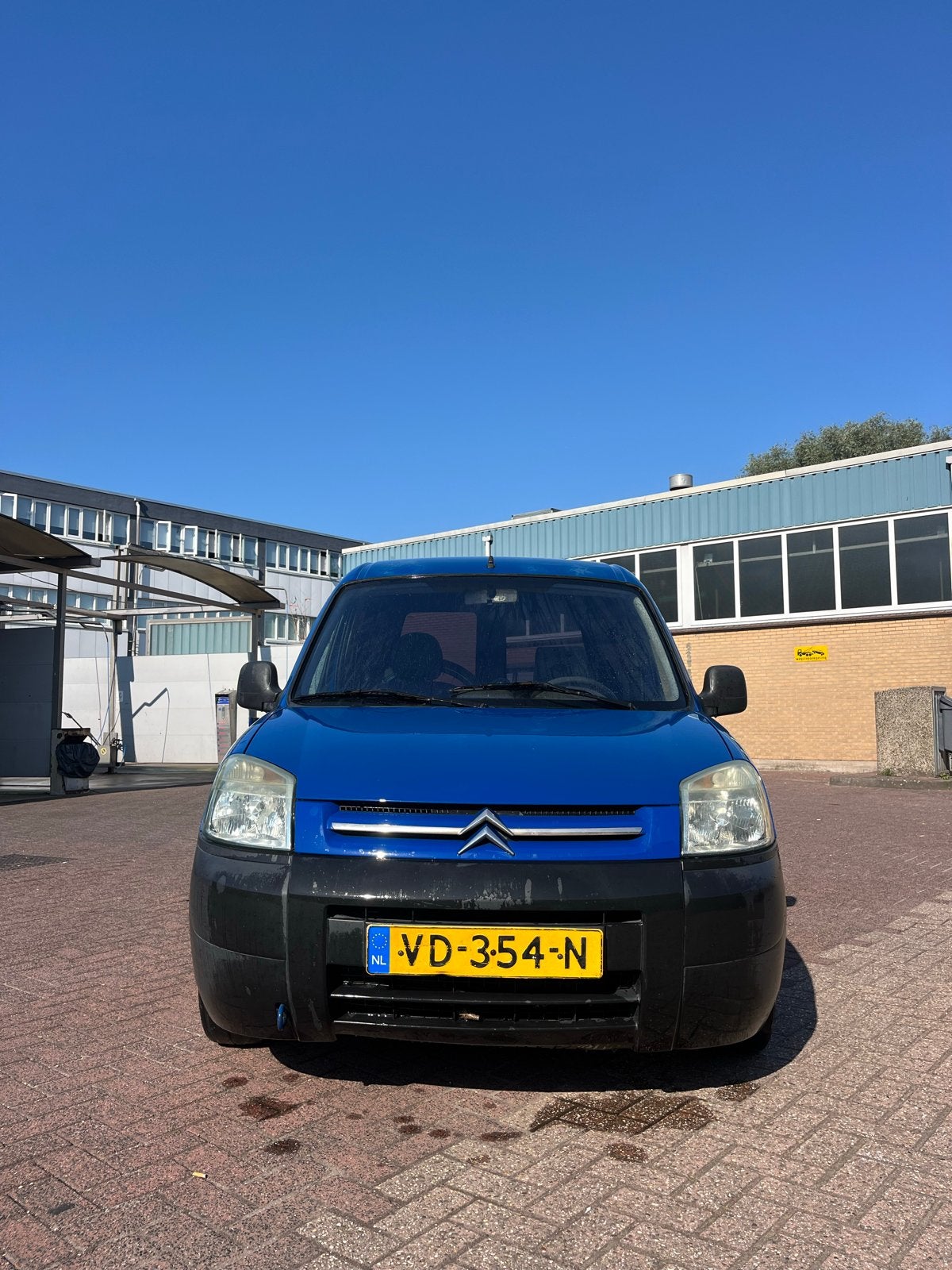Citroën Berlingo 1.9 D 600 2004, Auto's, Voorwielaandrijving, Stof, Citroën, Blauw