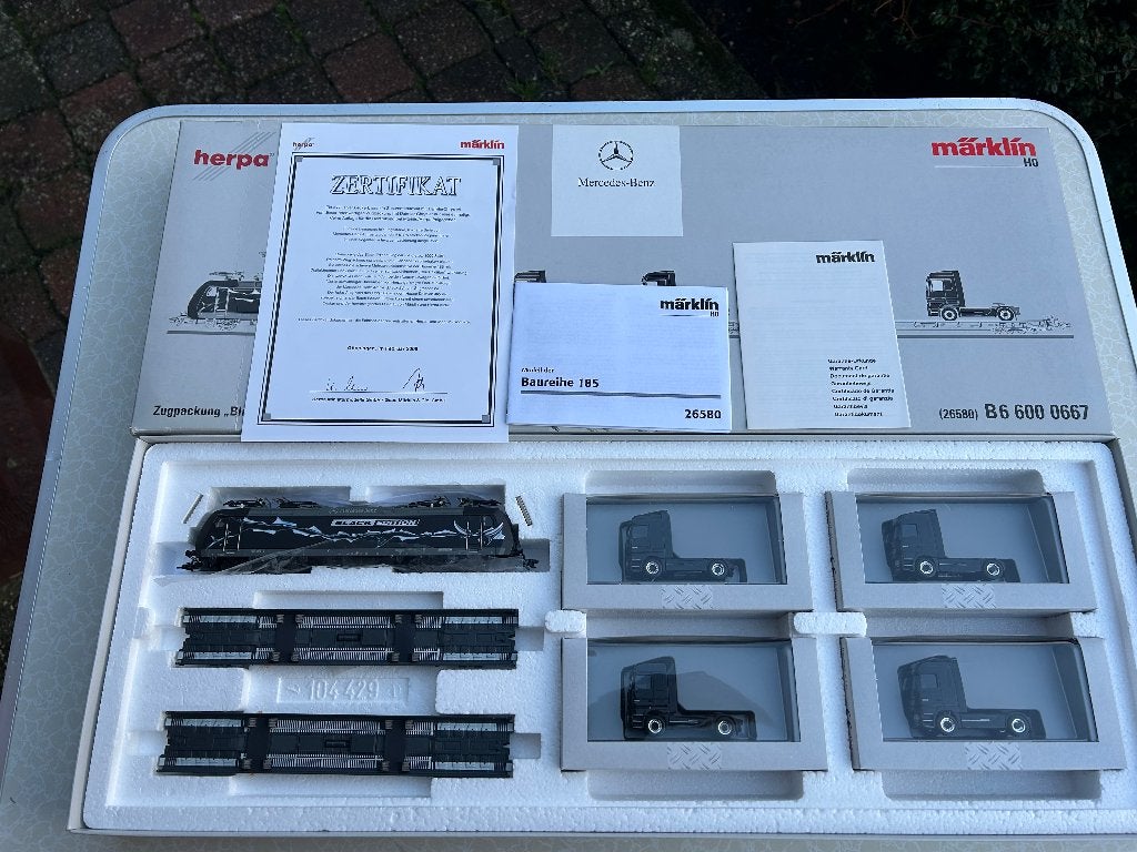 Marklin H0 26580 Mercedes Black Edition Train van de DB, Hobby en Vrije tijd, Wisselstroom, Wagon, Ophalen of Verzenden, Zo goed als nieuw