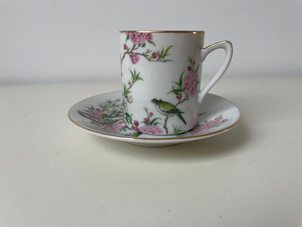 Saji Japan theekopje + schotel, Antiek en Kunst, Antiek | Servies los, Ophalen of Verzenden