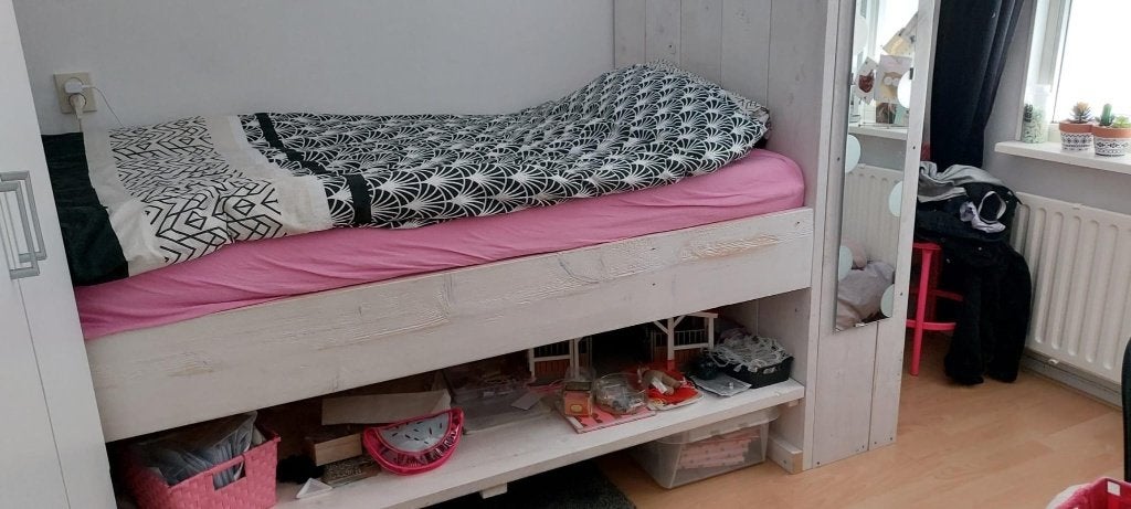 Hoogslaper, Huis en Inrichting, Slaapkamer | Stapelbedden en Hoogslapers, Hoogslaper, Eenpersoons, 160 tot 180 cm, Ophalen of Verzenden
