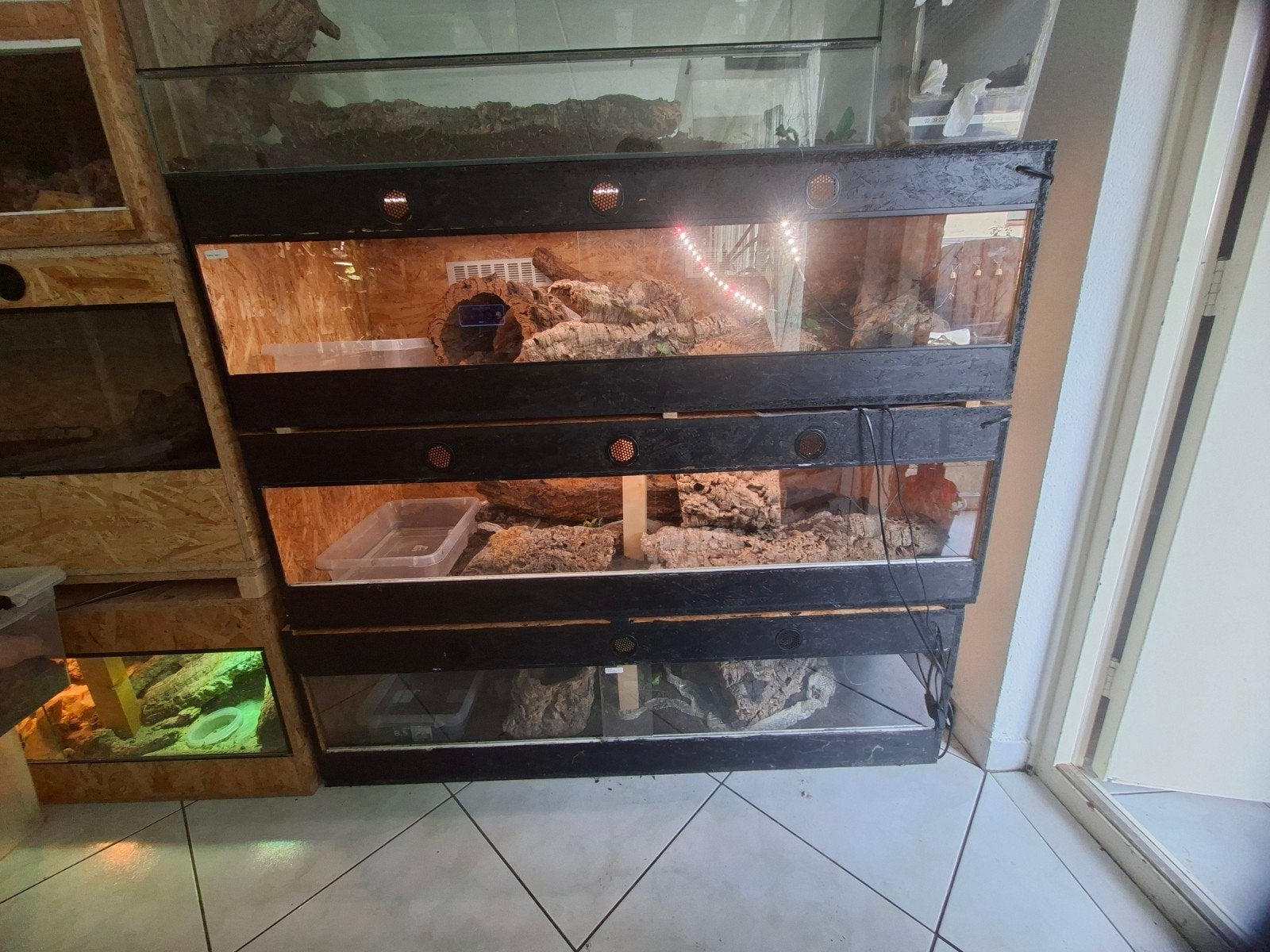 3x 150x60x40 terrarium, Dieren en Toebehoren, Ophalen of Verzenden
