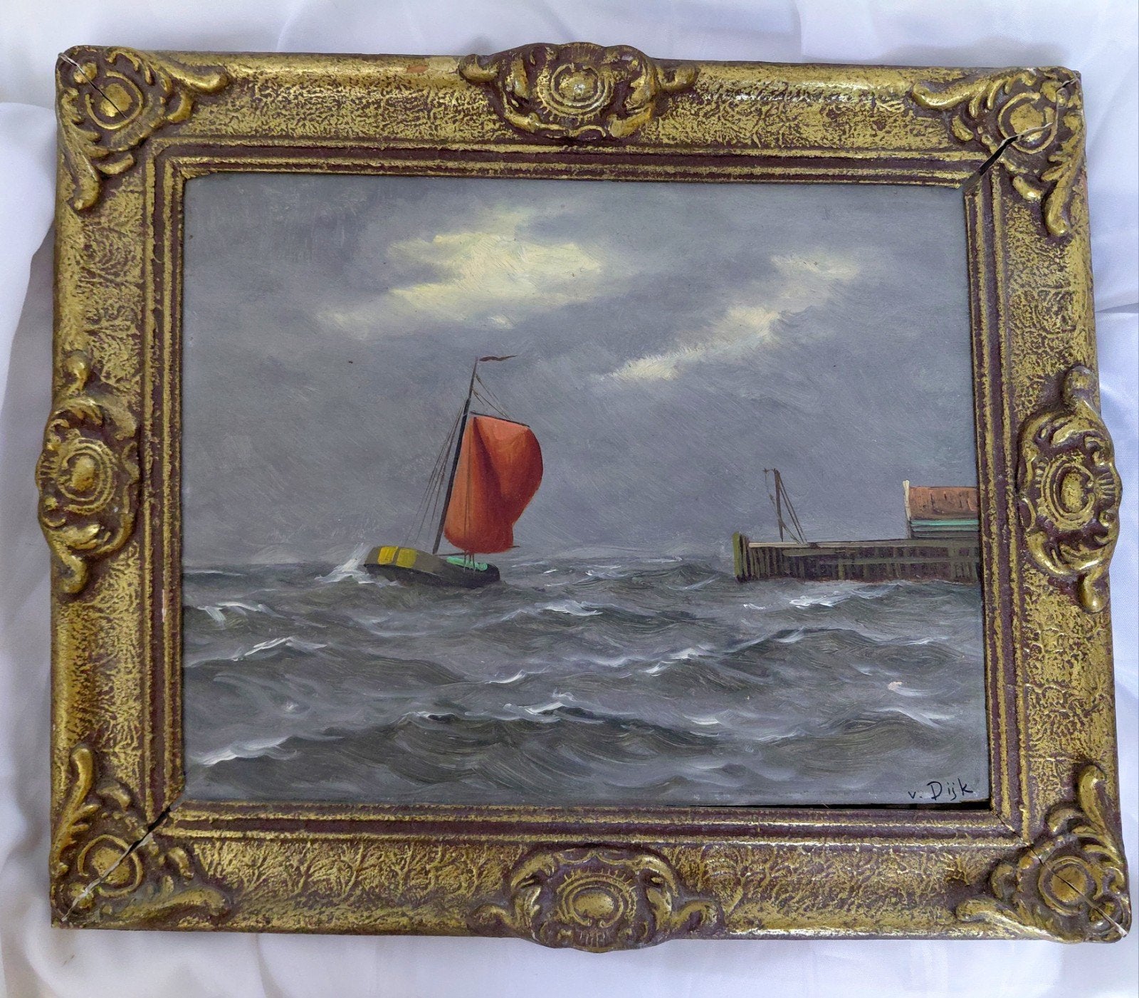 Schilderij V.Dijk, Verzenden