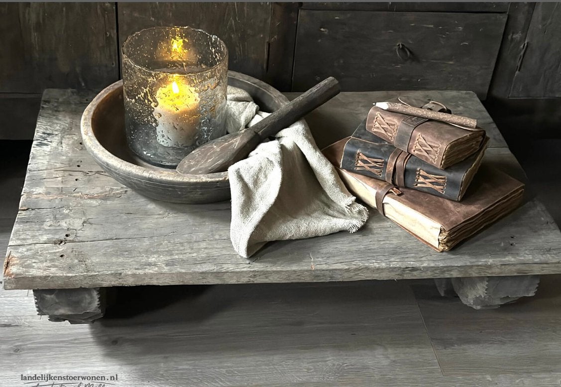 Unieke oud houten tafel, Ophalen of Verzenden