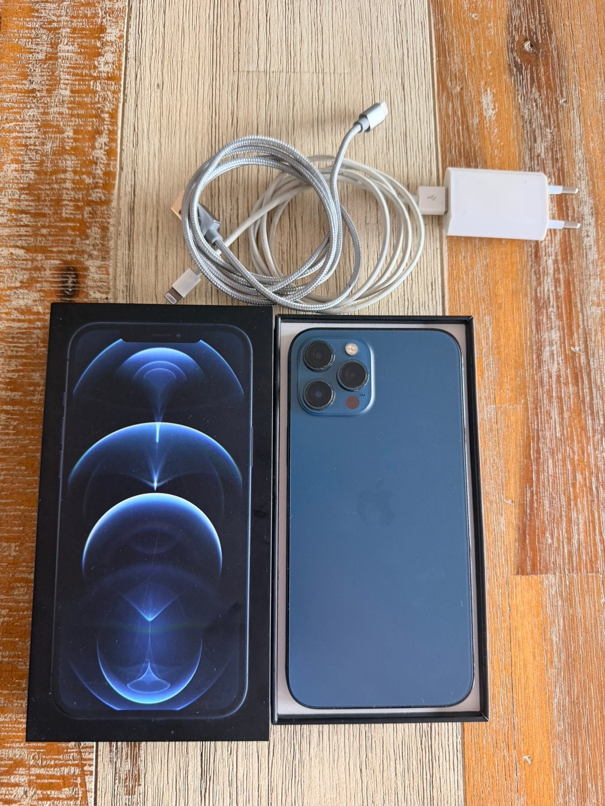 iPhone 12 Pro Max 128 GB – Pacific Blue – Zeer nette staat, 128 GB, Blauw, Zo goed als nieuw, IPhone 12 Pro Max