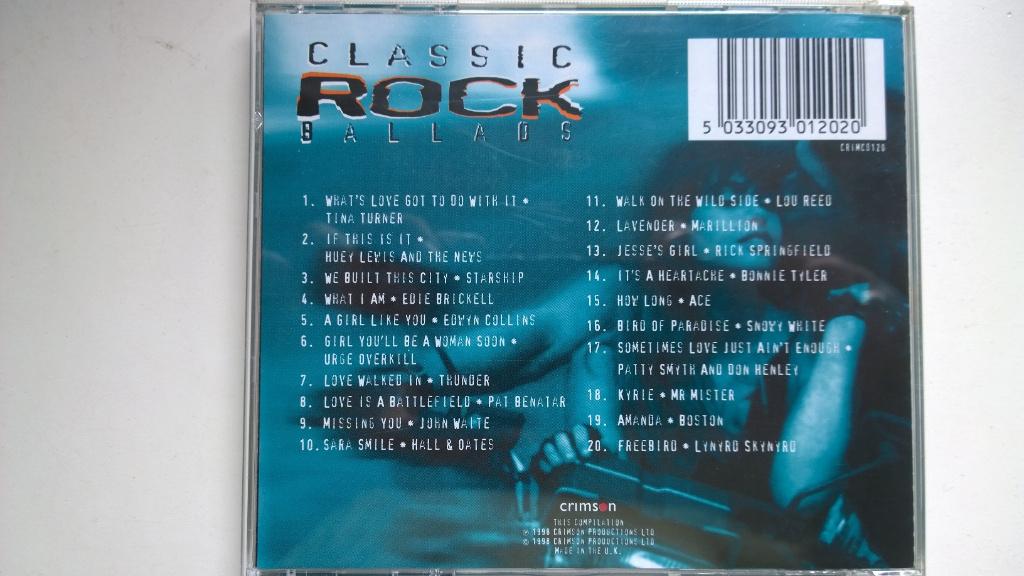 Classic Rock Ballads, Ophalen of Verzenden, Zo goed als nieuw, Rock en Metal