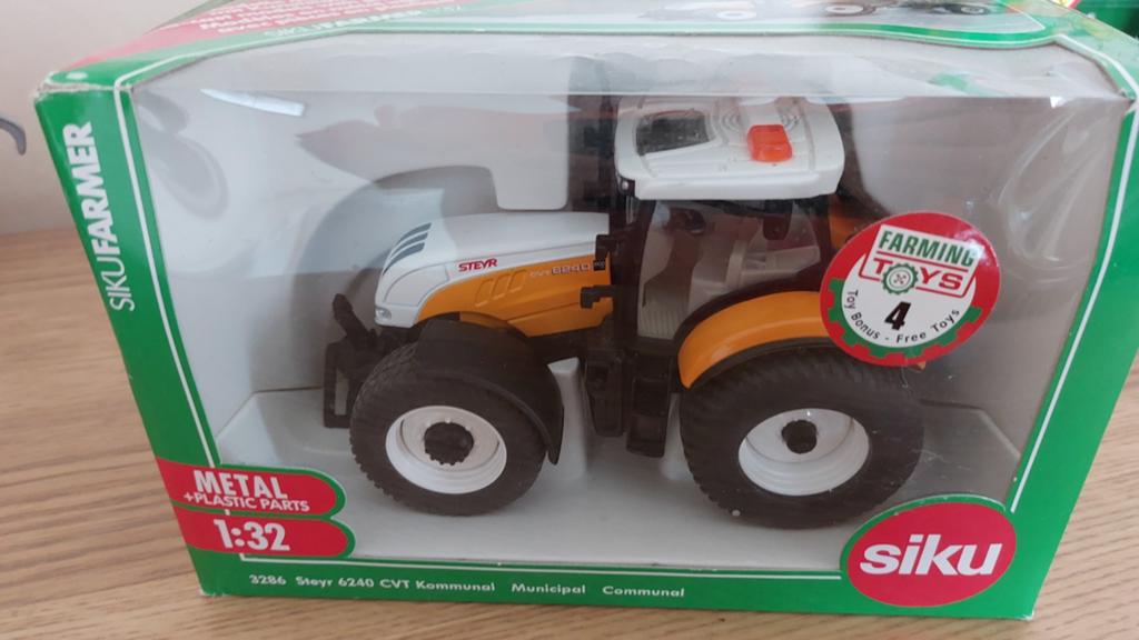 Siku 3286 tractor Steyr nieuwstaat, Hobby en Vrije tijd, Verzenden, Zo goed als nieuw, Tractor of Landbouw, SIKU