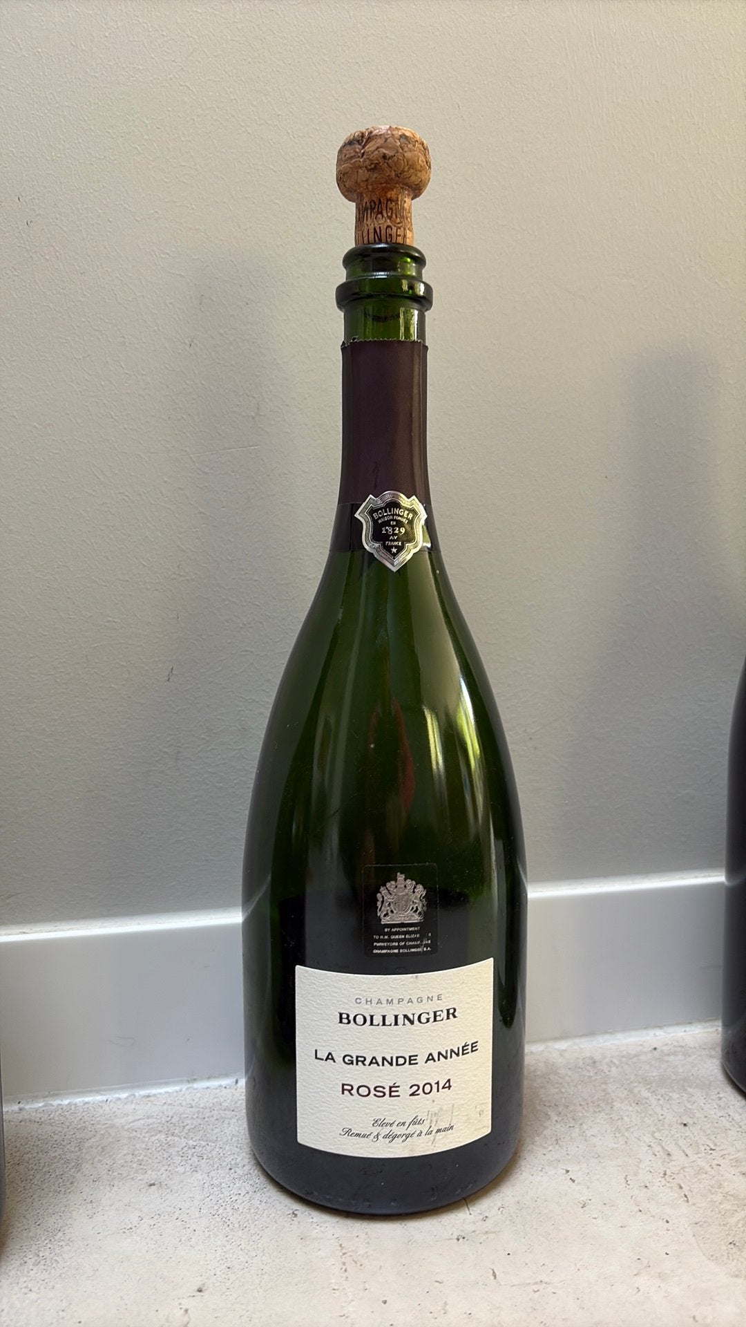 Champagne Bolinger Rosé 2014 La Grande Anée, Ophalen of Verzenden, Gebruikt, Frankrijk, Champagne