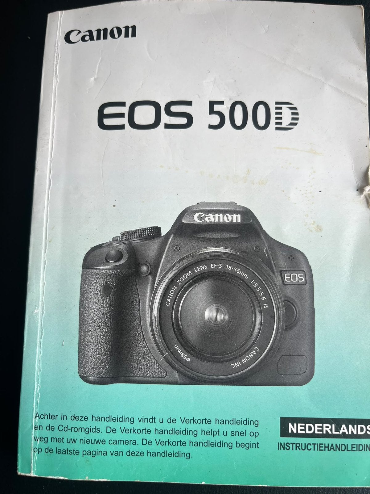 Canon reflexcamera, Ophalen, Zo goed als nieuw