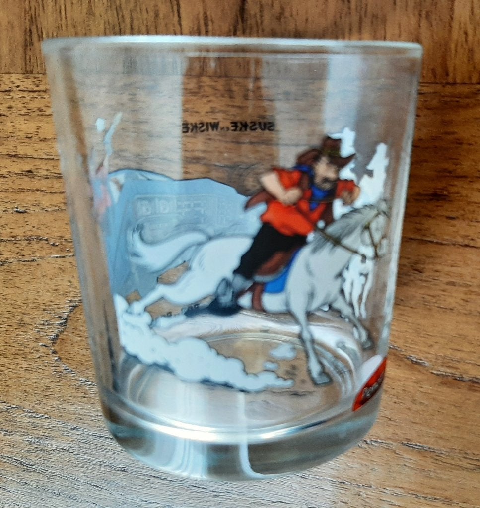 Waterglas / frisdrankglas / limonadeglas van Suske en Wiske., Ophalen of Verzenden, Zo goed als nieuw, Waterglas