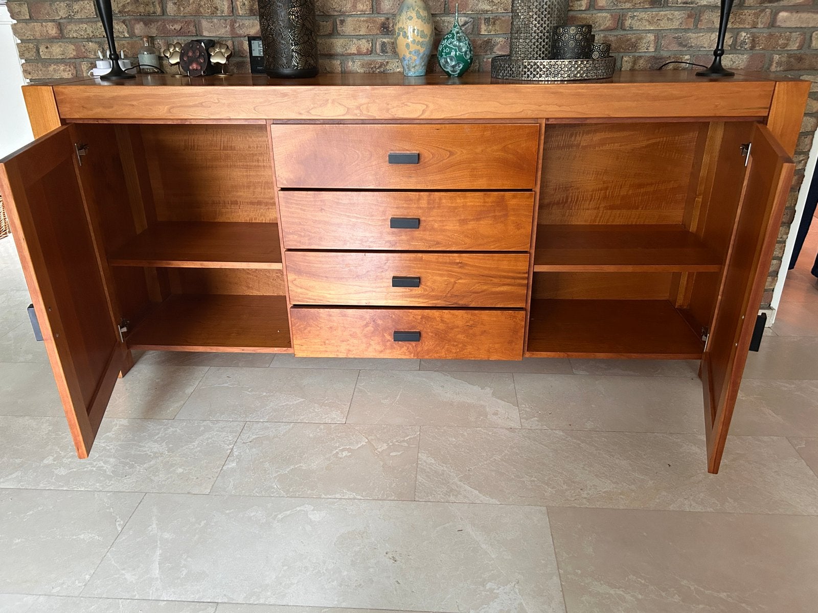 Massief kersenhouten Dressoir, Huis en Inrichting, Ophalen, Gebruikt, Chic, 150 tot 200 cm