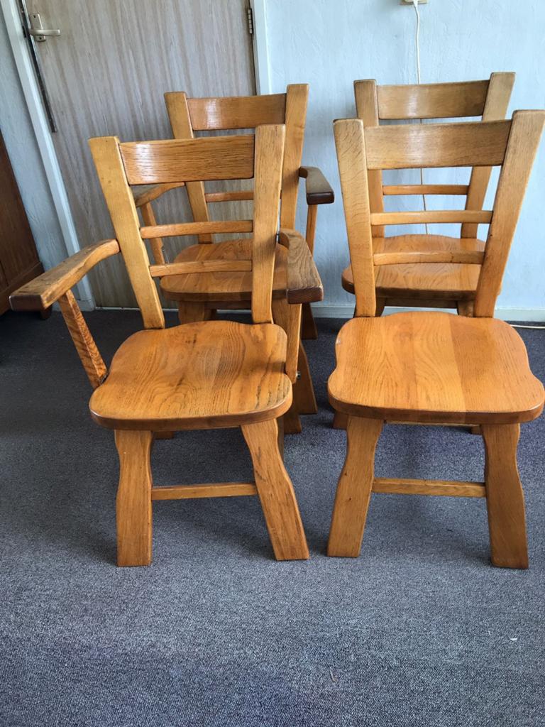 Vier eetkamerstoelen, Antiek en Kunst, Ophalen of Verzenden