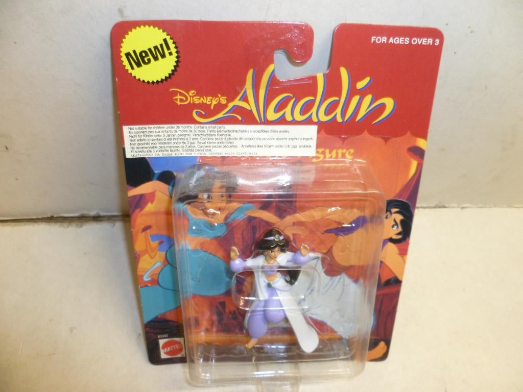 Disney Mattel 1994 Aladdin Prinses Jasmine figuurtje 7cm., Verzamelen, Ophalen of Verzenden, Overige figuren, Nieuw, Beeldje of Figuurtje