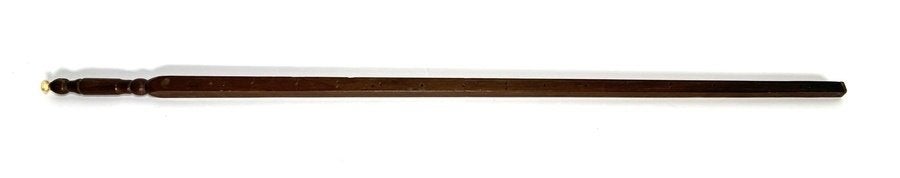 117. Houten meetstok met koper en been, 1892, Ophalen