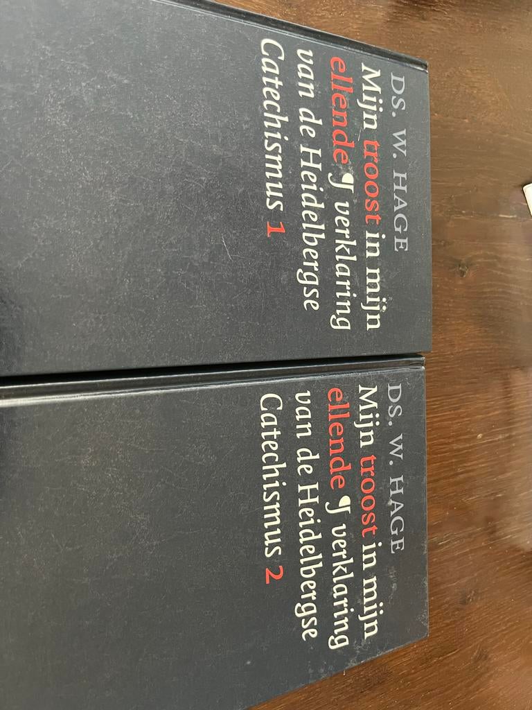 Mijn troost in mijn ellende - Ds. W. Hage (2 delen), Boeken, Ophalen of Verzenden, Zo goed als nieuw, Christendom | Protestants