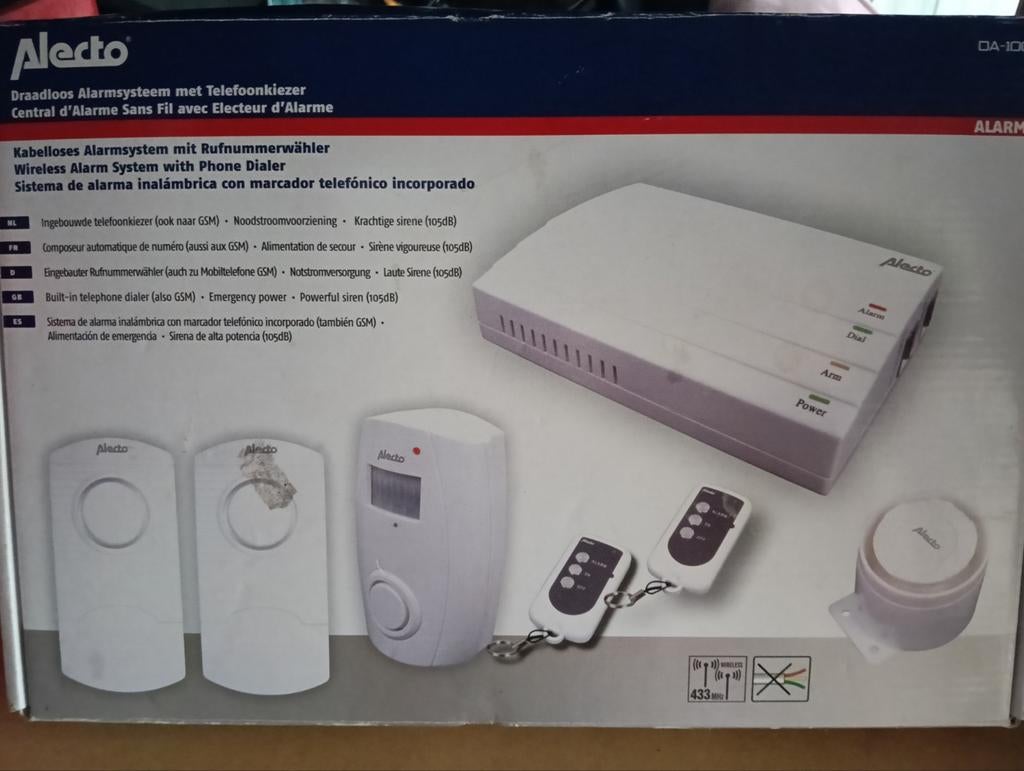 Alecto Draadloos Alarmsysteem met Telefoonkiezer, Ophalen of Verzenden, Nieuw, Compleet systeem, Draadloos