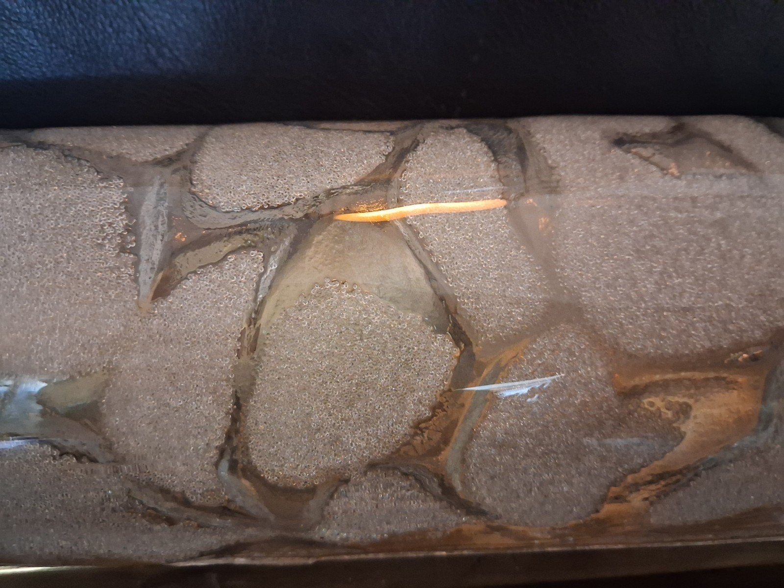 Vintage Hillebrand  murano glas Wandlamp met Stopcontact, Ophalen of Verzenden, Glas