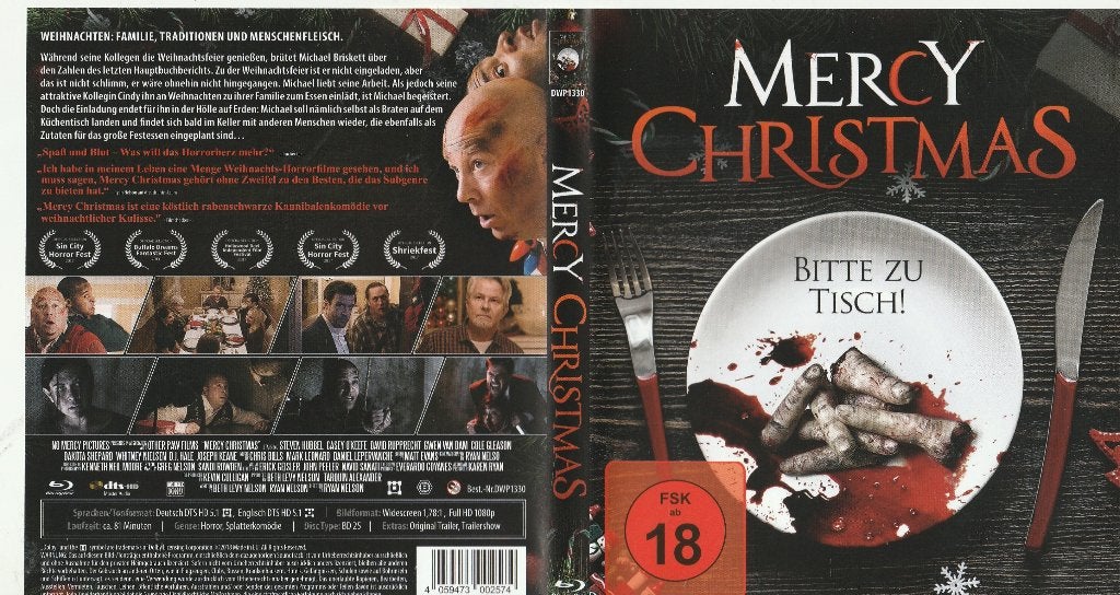 Mercy christmas bitte zum tisch blu ray ( engels- duits ), Ophalen of Verzenden, Zo goed als nieuw, Thrillers en Misdaad