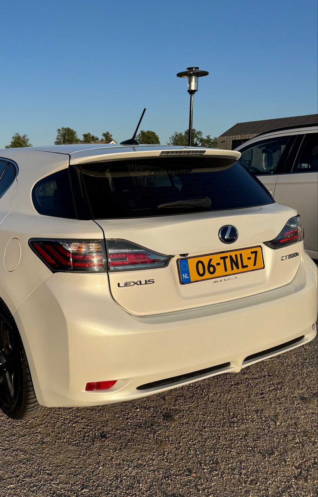 Lexus CT-200H/2012/Parelmoerwit/Camera/Cruisecontrol/, Zwart, Alcantara, Wit, Origineel Nederlands