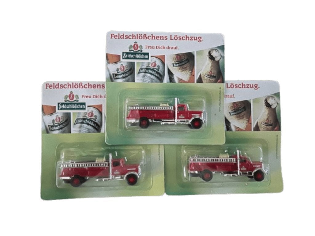 Feldschlößchen Löschzug – Brandweerwagen 1:87 – Hümmer, Verzenden, Zo goed als nieuw, Overige typen, Overige merken