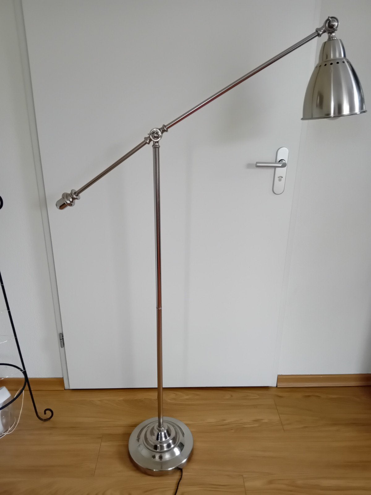 Ikea Barometer vloerlamp met voetknop, Ophalen, Modern, Industrieel, E27 (groot), Zo goed als nieuw
