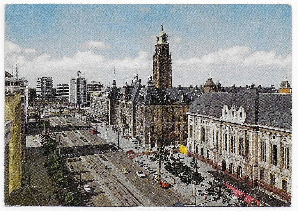 Rotterdam Coolsingel Gelopen Ansichtkaart ( B5746 ), Ophalen of Verzenden, 1980 tot heden, Gelopen, Zuid-Holland
