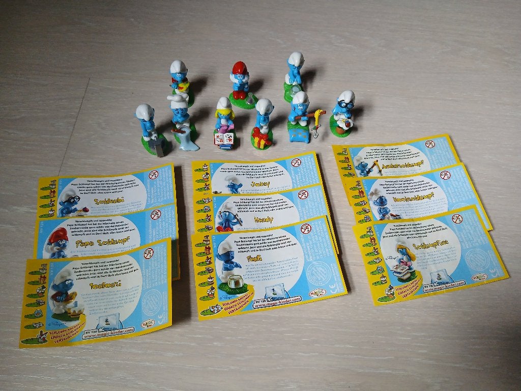 Kinder Surprise Smurfen uit 1983, Ophalen of Verzenden, Zo goed als nieuw, Verschillende Smurfen