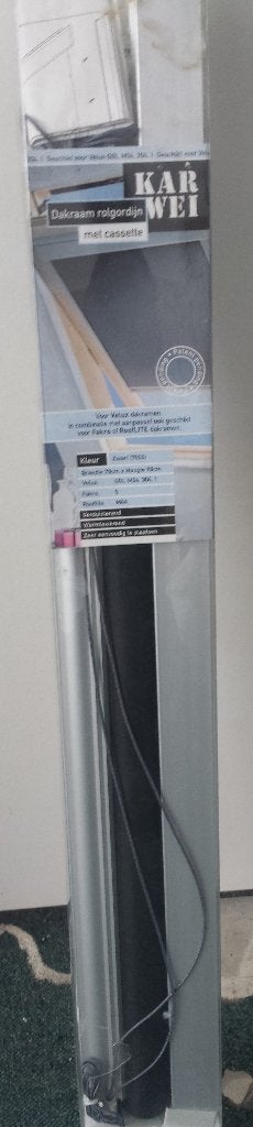NIEUW dakraam velux rolgordijn+cassette zwart, Zwart, Nieuw, Minder dan 100 cm, 50 tot 100 cm