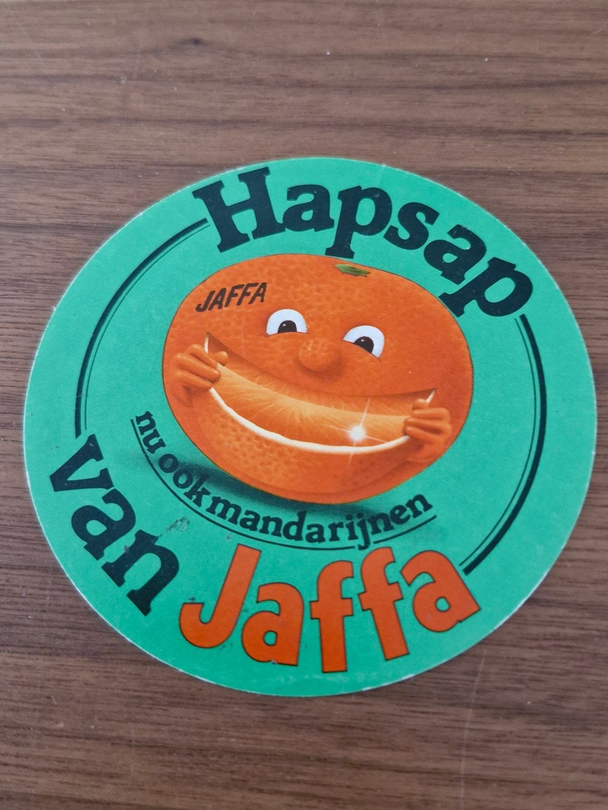 11003 Vintage Hapsap van Jaffa Sticker, Ophalen of Verzenden, Gebruikt, Gebruiksvoorwerp